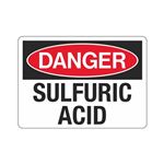 Danger Sulfuric Acid (Chemical) Sign
